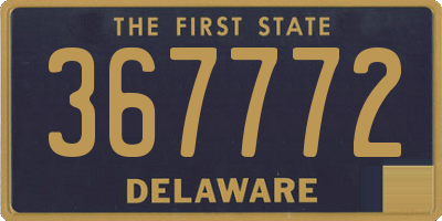 DE license plate 367772