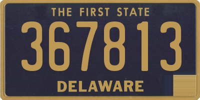 DE license plate 367813