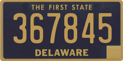 DE license plate 367845