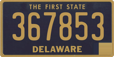 DE license plate 367853