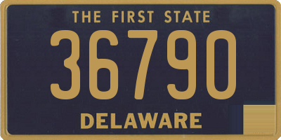 DE license plate 36790