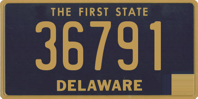 DE license plate 36791