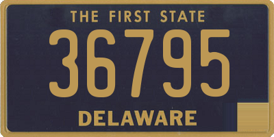 DE license plate 36795