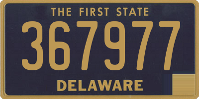 DE license plate 367977