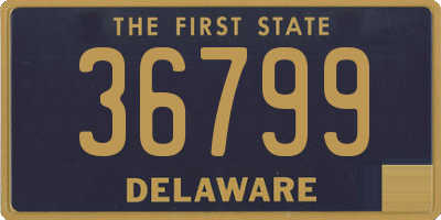 DE license plate 36799