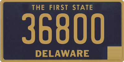 DE license plate 36800