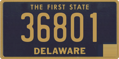 DE license plate 36801