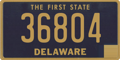 DE license plate 36804