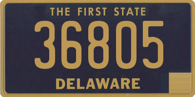 DE license plate 36805