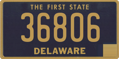 DE license plate 36806