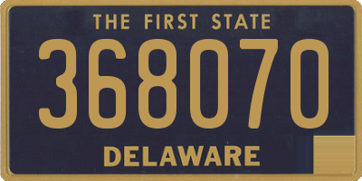 DE license plate 368070
