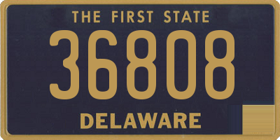 DE license plate 36808