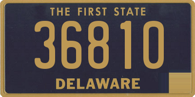 DE license plate 36810