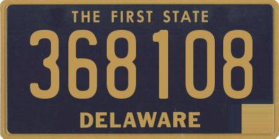 DE license plate 368108