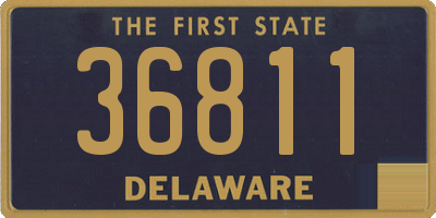 DE license plate 36811