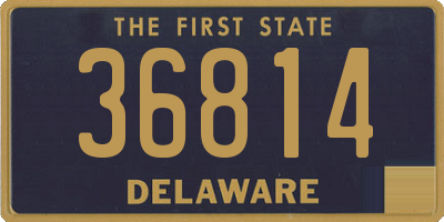 DE license plate 36814