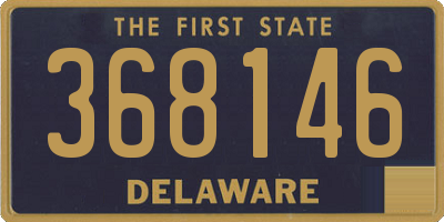 DE license plate 368146