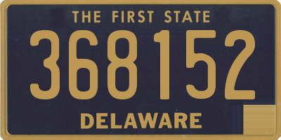 DE license plate 368152