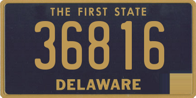 DE license plate 36816