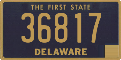 DE license plate 36817