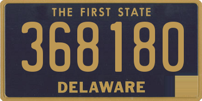 DE license plate 368180