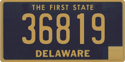 DE license plate 36819