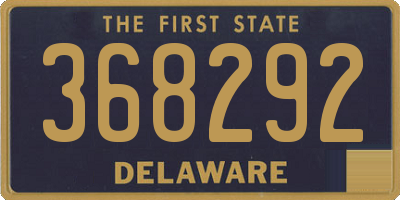 DE license plate 368292