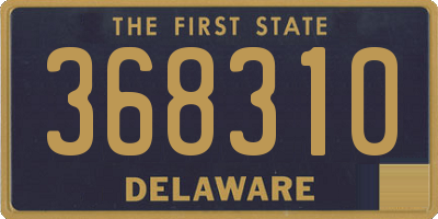 DE license plate 368310