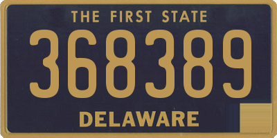 DE license plate 368389