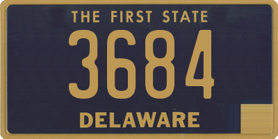 DE license plate 3684