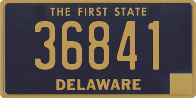 DE license plate 36841