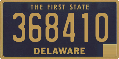 DE license plate 368410