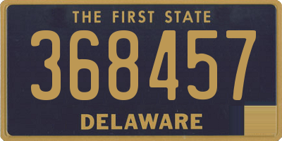 DE license plate 368457