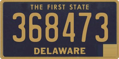 DE license plate 368473