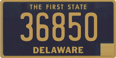 DE license plate 36850