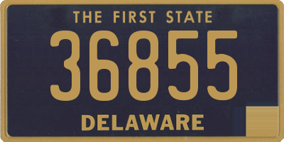 DE license plate 36855