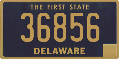 DE license plate 36856