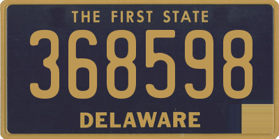 DE license plate 368598