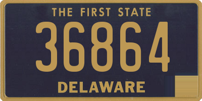 DE license plate 36864