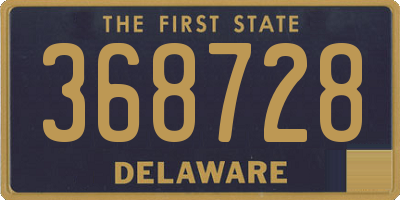 DE license plate 368728