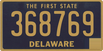 DE license plate 368769