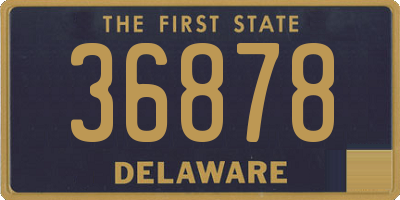 DE license plate 36878