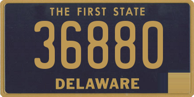 DE license plate 36880