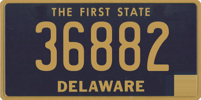 DE license plate 36882