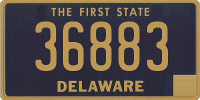 DE license plate 36883