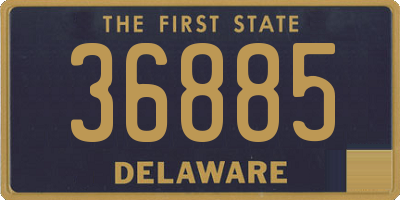 DE license plate 36885