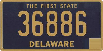 DE license plate 36886