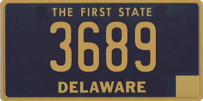 DE license plate 3689