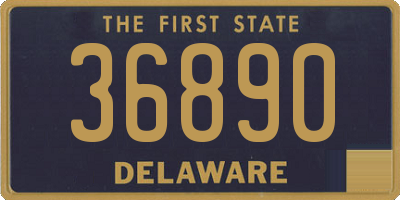 DE license plate 36890