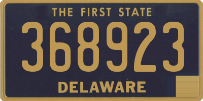 DE license plate 368923